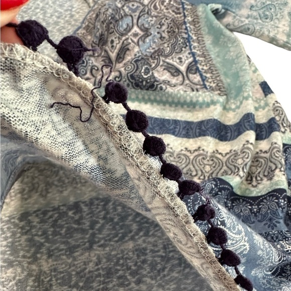 Catherines Open Front Paisley Cardigan Top Size 0X - Picture 17 of 17